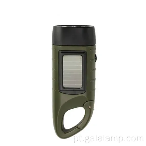 Lanterna recarregável movida a manivela de mão